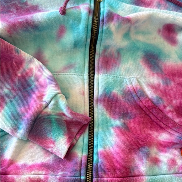 Aviator Nation Pink and Blue Tie-Dye Hoodie Size Small, Excellent Condition - Picture 3 of 4